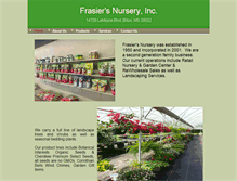 Tablet Screenshot of frasiersnursery.com